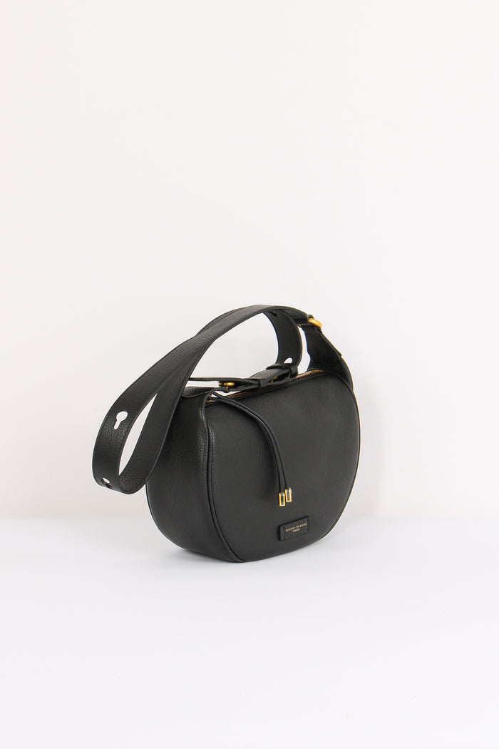 Charlotte Mezzaluna Pelle Nero-6