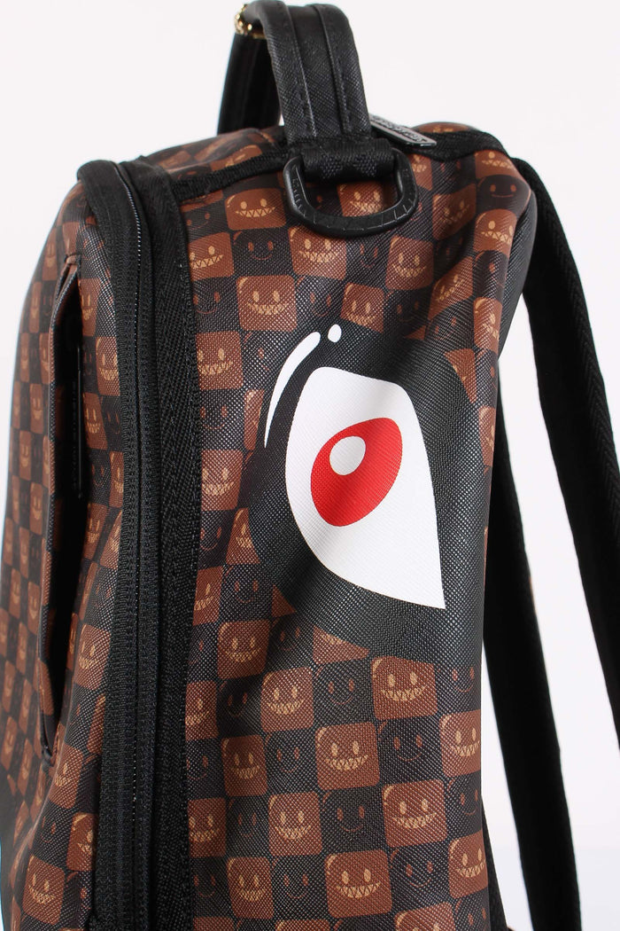 Backpack Sharks In Paris Check Marrone-5