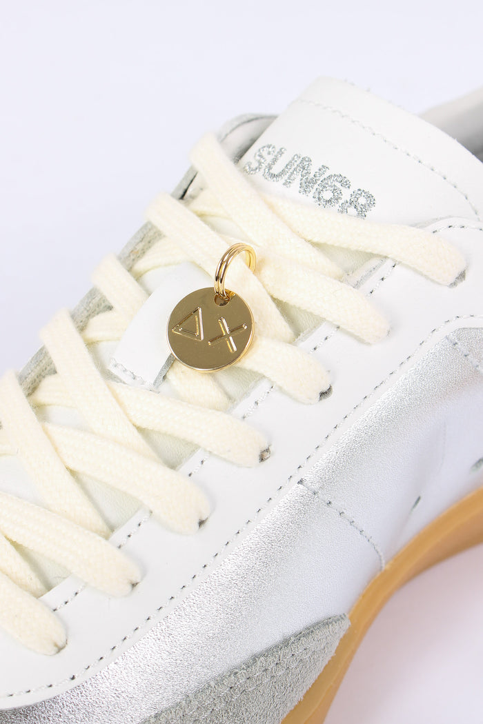 Sneakers California Leather Argento-8