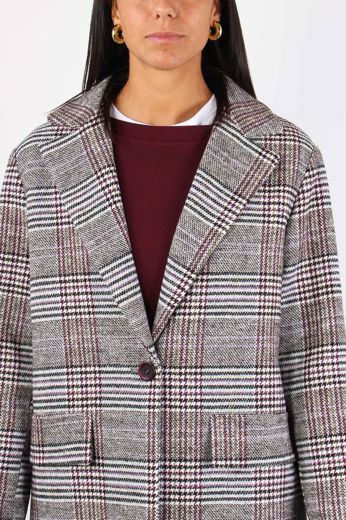 Cappotto Ovetto Check Grigio/vino-6