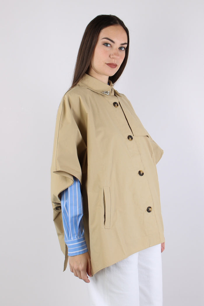 Poncho Trench Sabbia-9