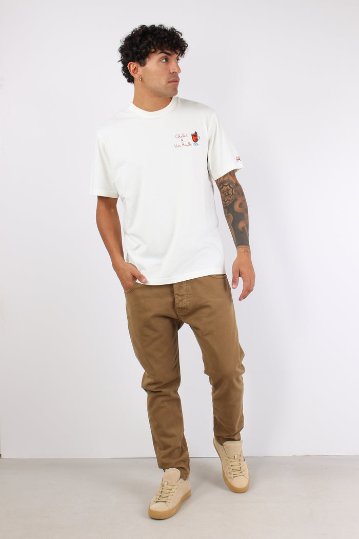 T-shirt Chalet E Vin Brule Bianco-3