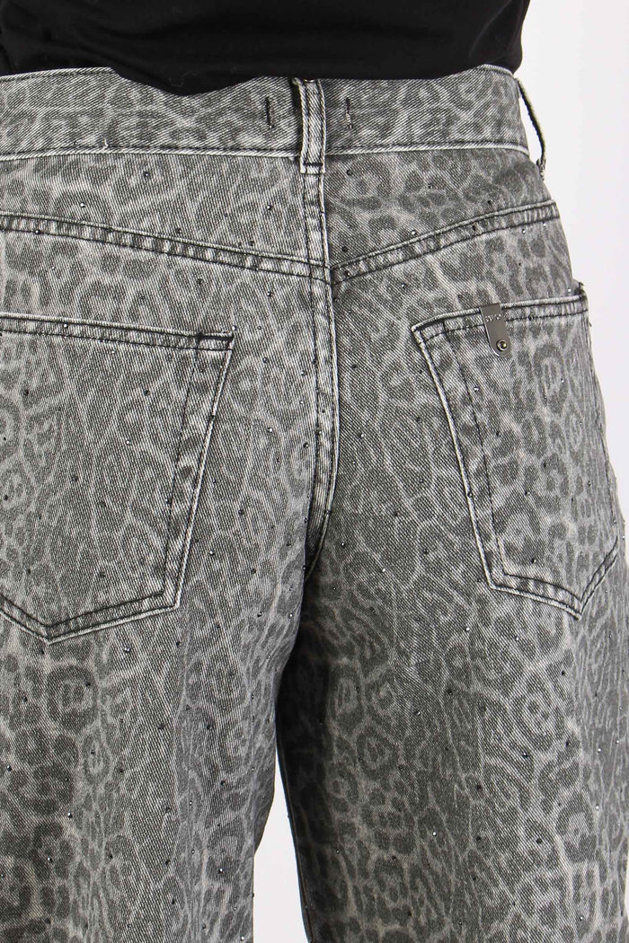 Pantalone Palazzo Animalier Grey Animalier-8