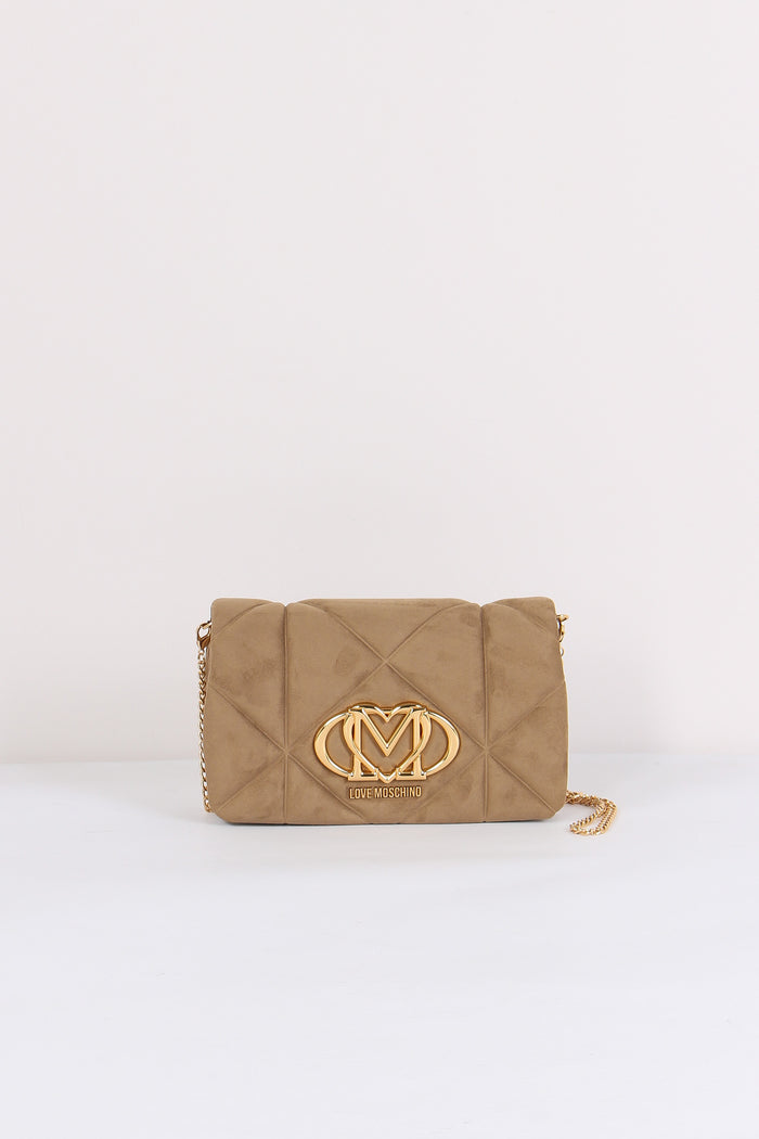 Pochette Ecocamoscio Trapunta Sabbia