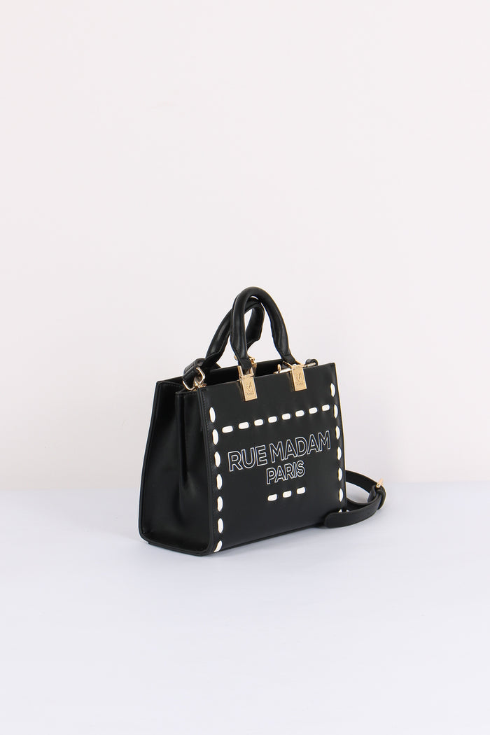 Shopping Mini Rigida Impunture Black-6