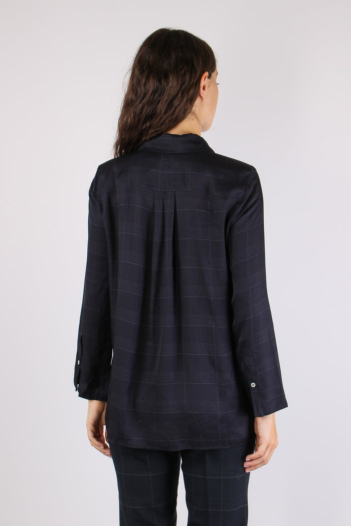 Mllballata Camicia Stampa Check Blu Check-5
