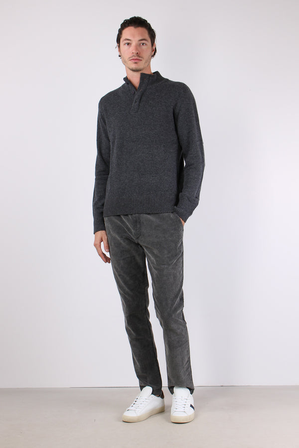 Collo Alto  Cotone Dark Grey-2