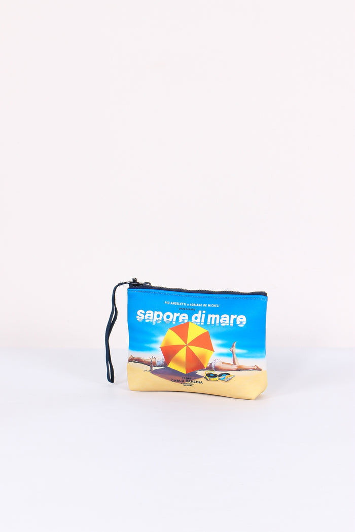 Aline Pochette Stampa Azzurro-2