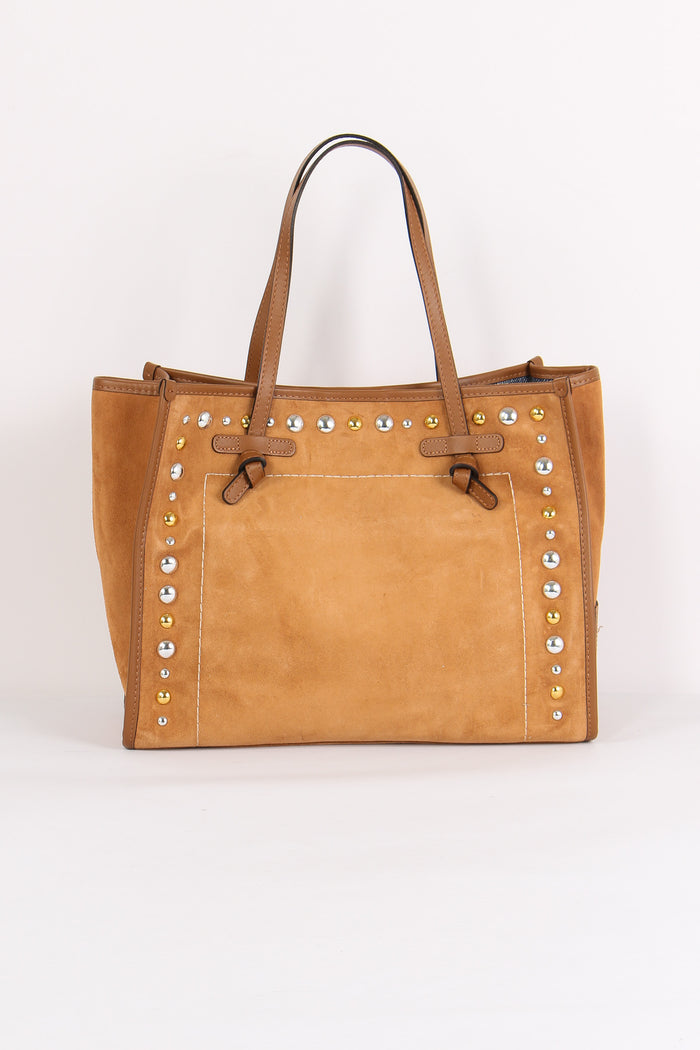 Shopping Inserto Borchie Caramello-3