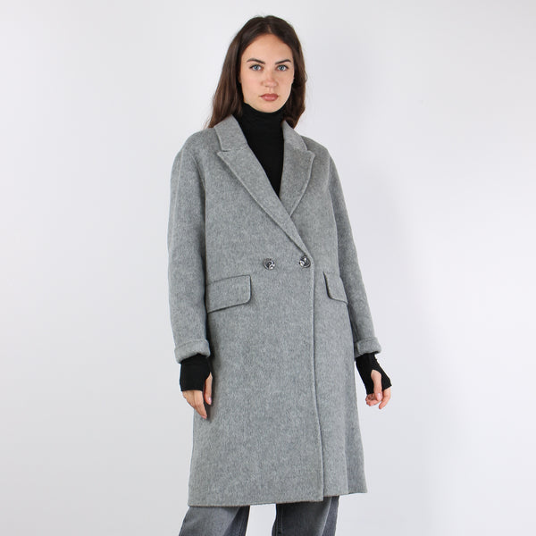 Cappotto Doppiopetto Sfoderato Stone-2
