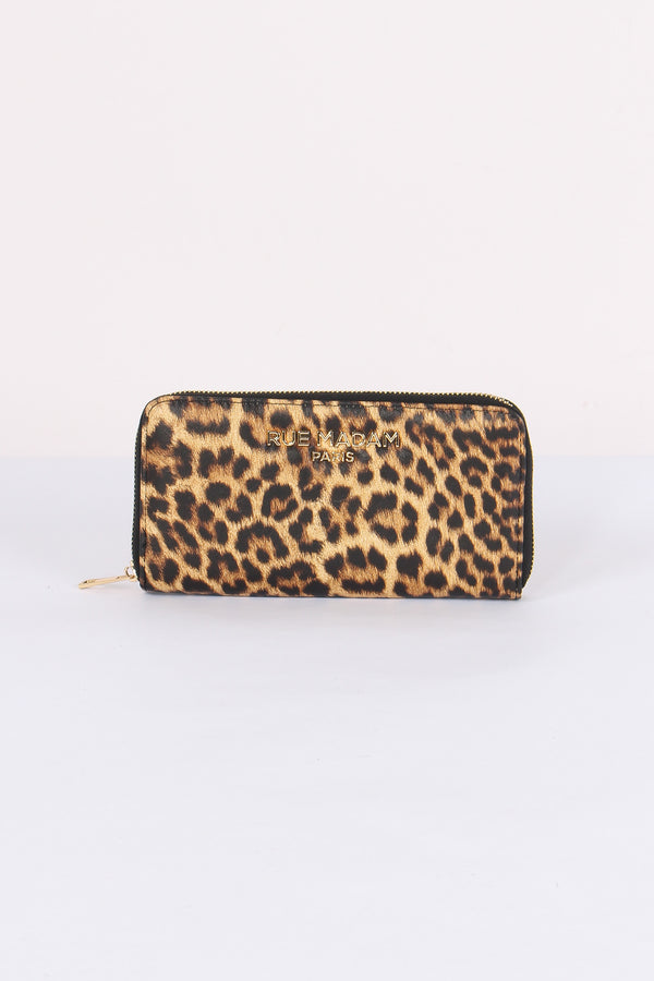 Portafoglio Zip Leopard Leopard