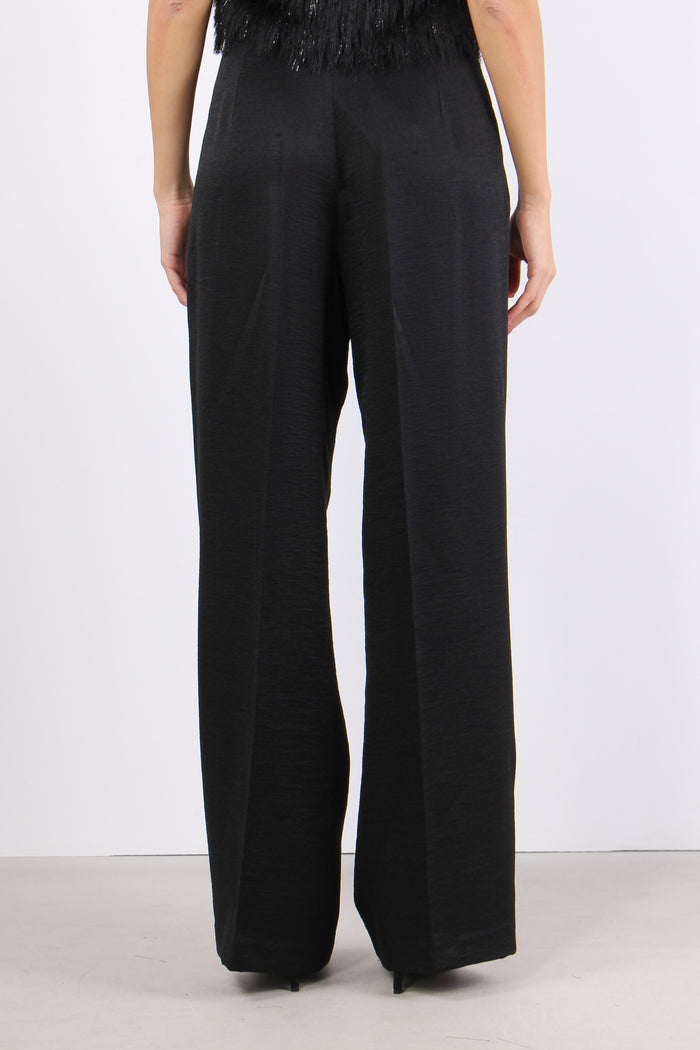 Pantalone Palazzo Shiny Black-4