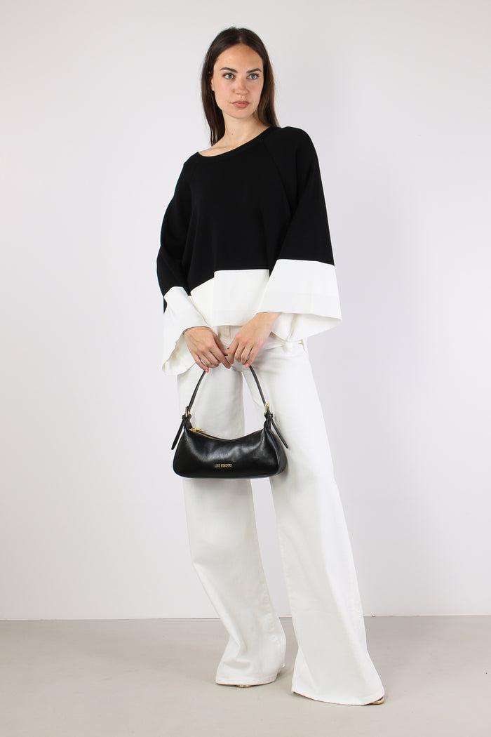 Maglia Bicolor Nero/ecru-5