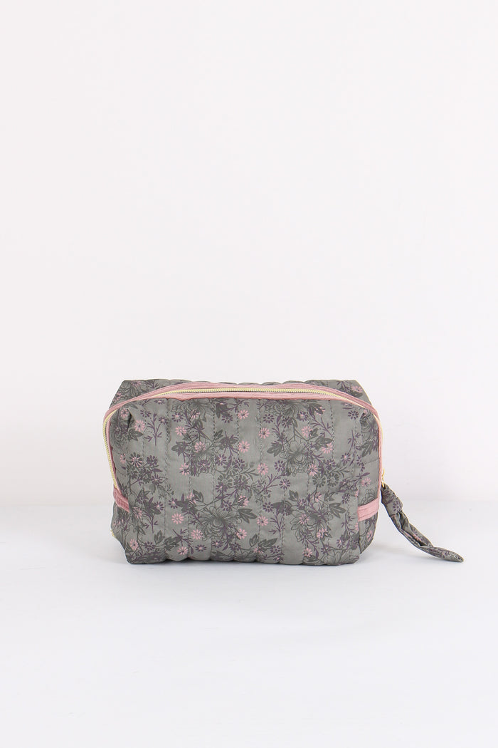 Pochette Patch Lettera E Grigio//rosa-3