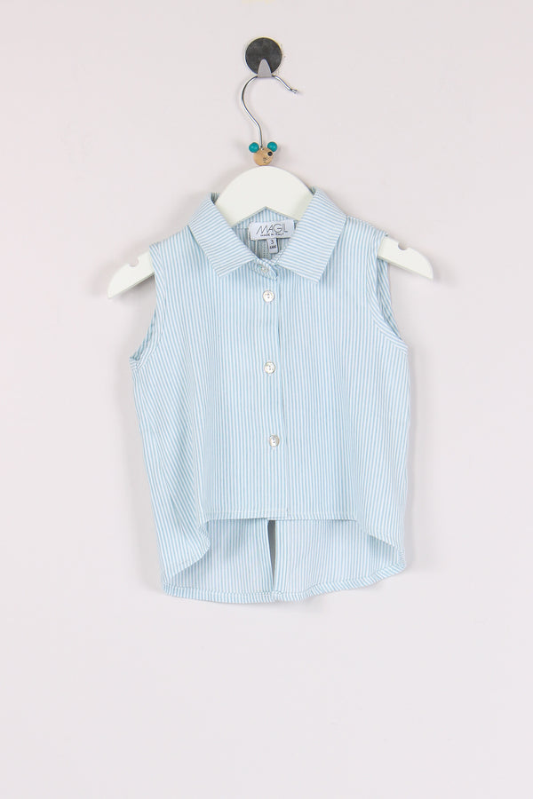 Camicia Riga Fiocco Dietro Unica