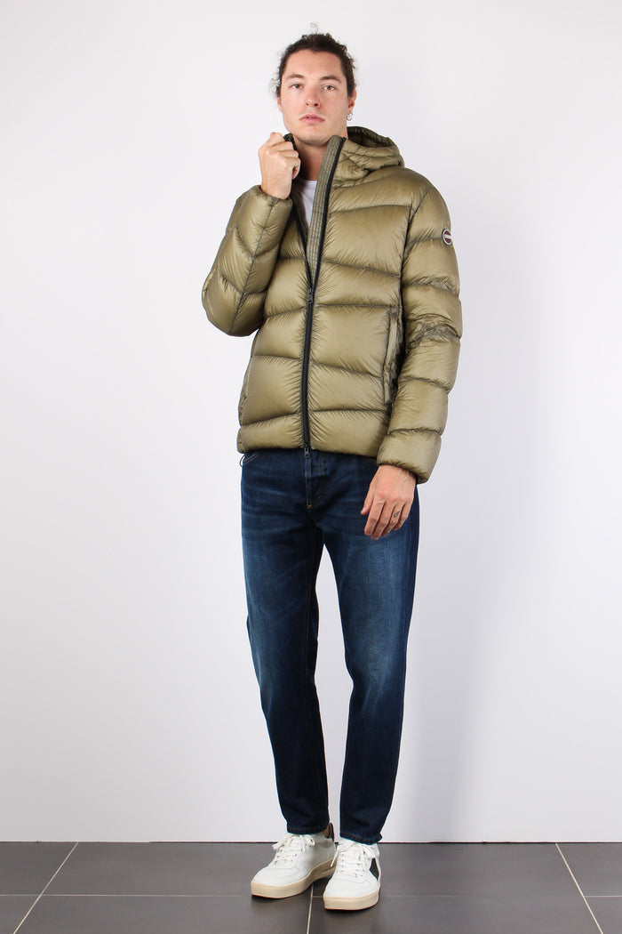 Piumino Puffy Zip Stop Militare-4