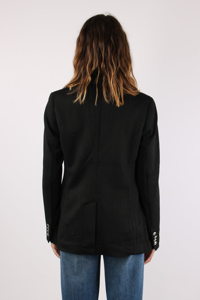 Giacca Monopetto Patch Polo Black-5