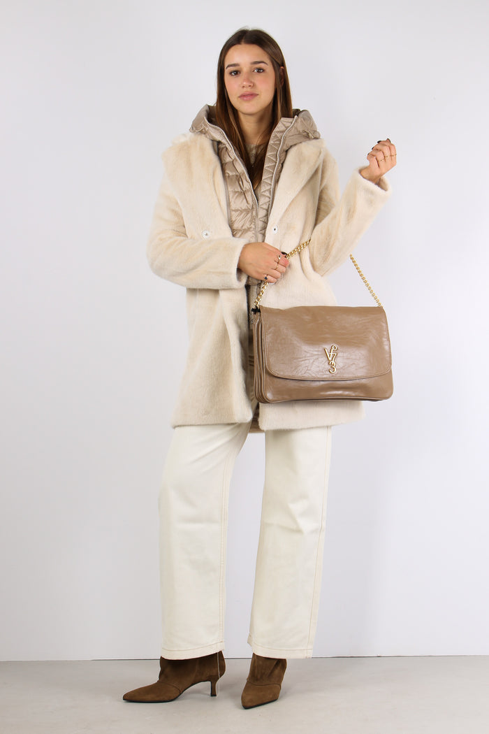 Cappotto Ecopelle White Swan