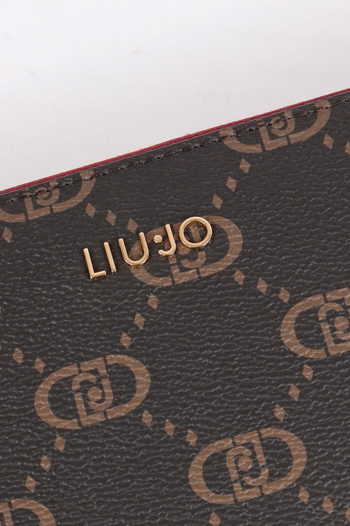 Portafoglio Zip Around Grande Red Wine-4