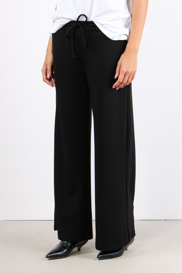 Pantalone Palazzo Coulisse Mod Nero-3