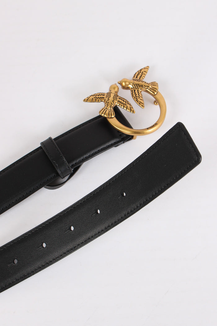 Cintura Love Bery H3 Vitello Nero/gold-2