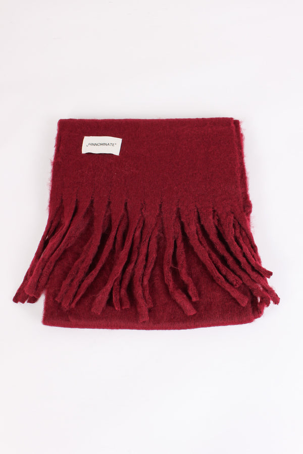 Sciarpa Frange Bordeaux