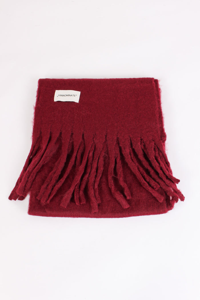 Sciarpa Frange Bordeaux