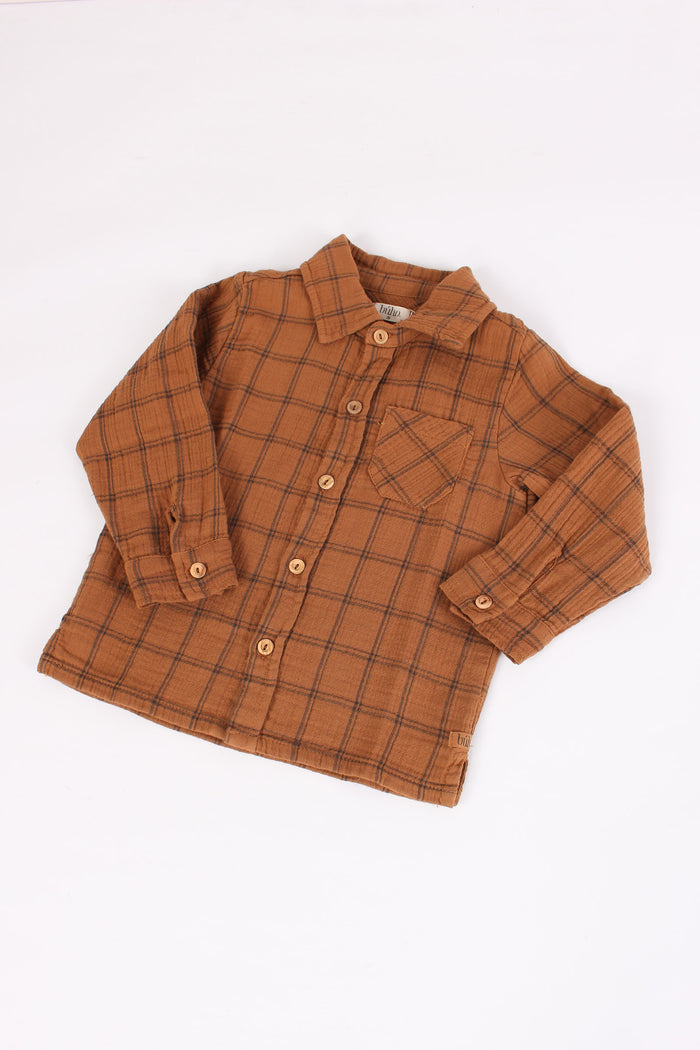 Camicia Check Toffee-4