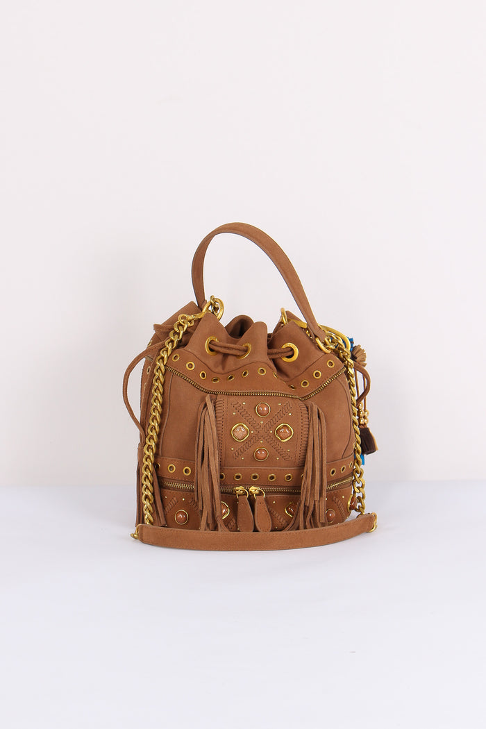 Secchiello Suede Jungle Cuoio-4