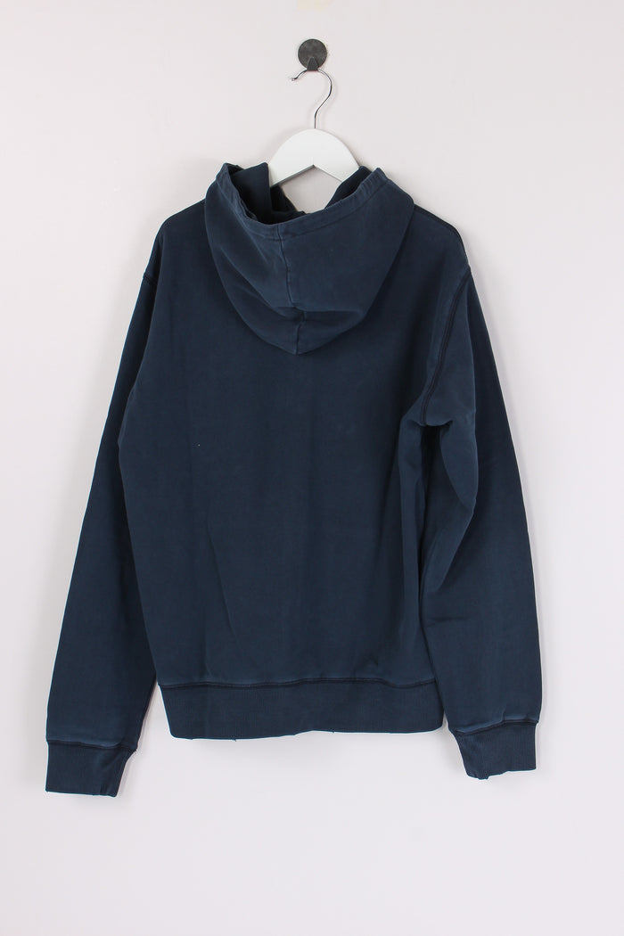 Felpa Cappuccio Zip Vintage Navy Blue-2