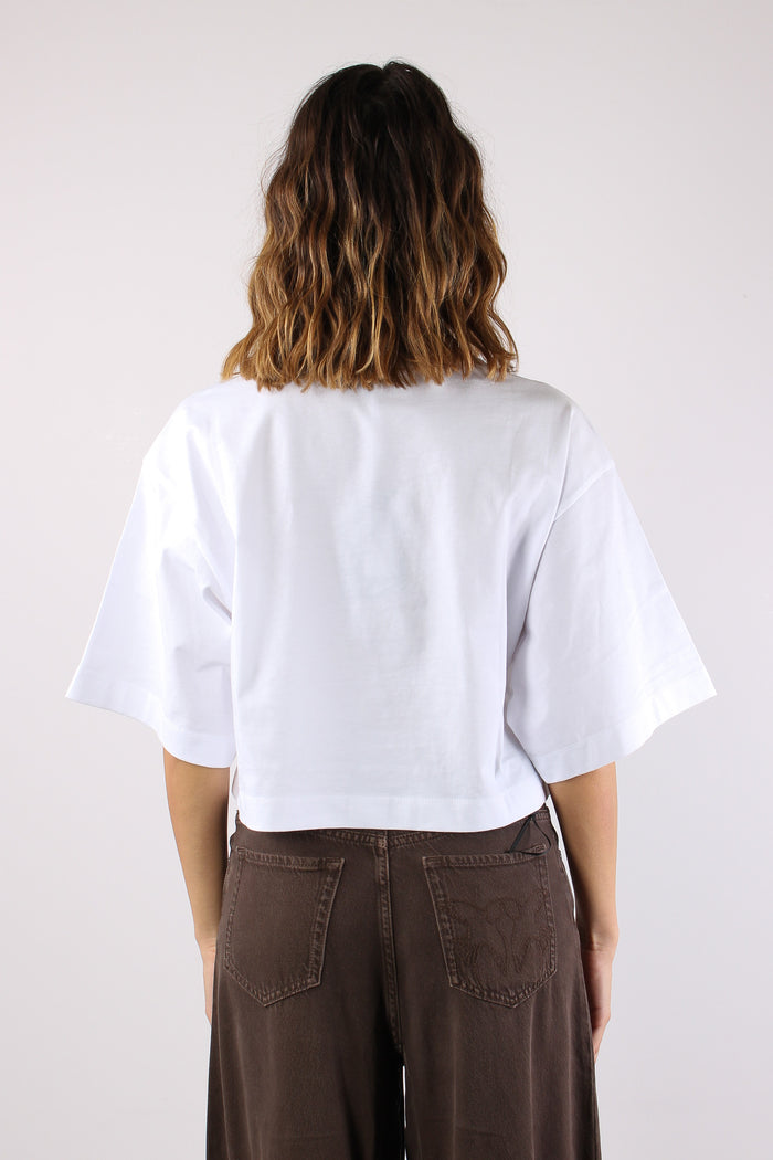 Borghetto T-shirt Logo Texas Bianco/nero-4