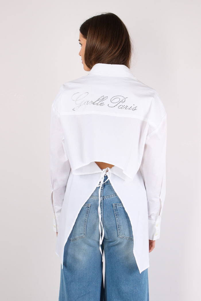 Camicia Aperta Dietro Bianco Ottico-4
