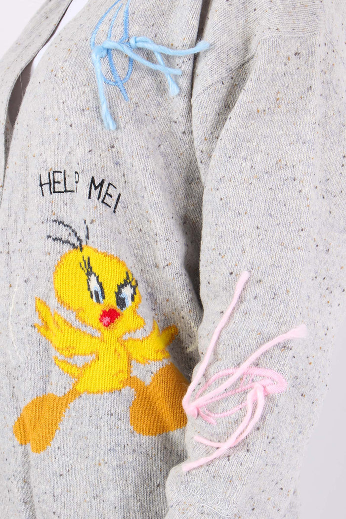 Cardigan Titti Silvestro Grigio-10