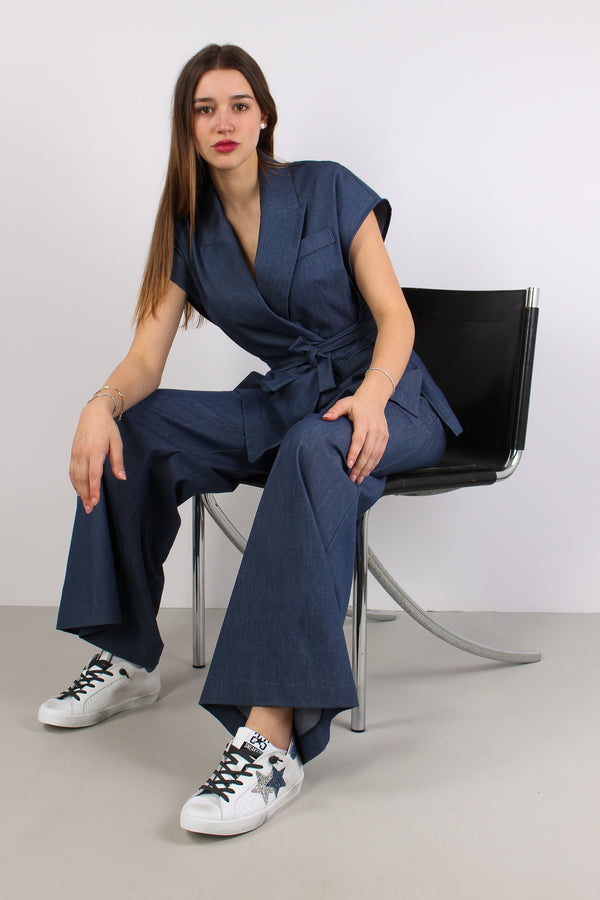 Gilet Cinturato Chambry Denim