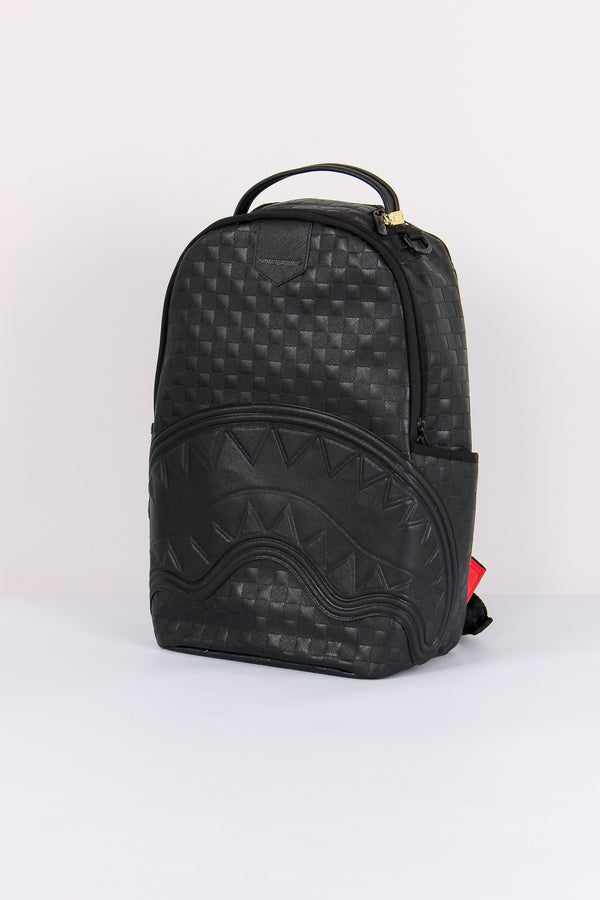 Backpack Raised Check Nero-2