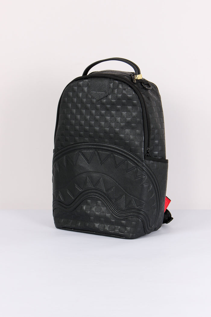 Backpack Raised Check Nero-2