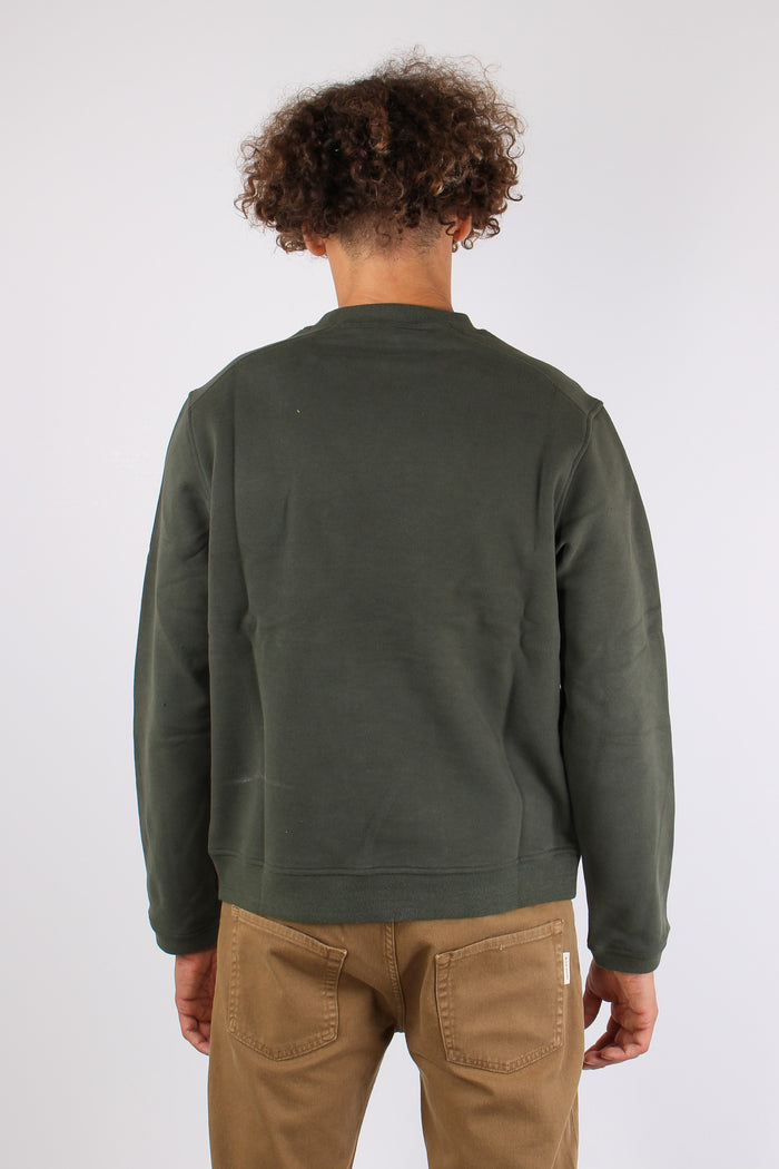 Felpa Logo Tono Su Tono Green Blackish-3