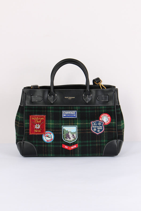 Shopping Bimateriale Patch Tartan Green