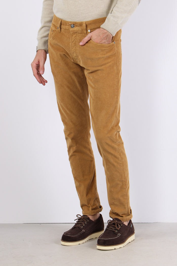 Icon Pantalone Velluto Milleri Bruciato-3