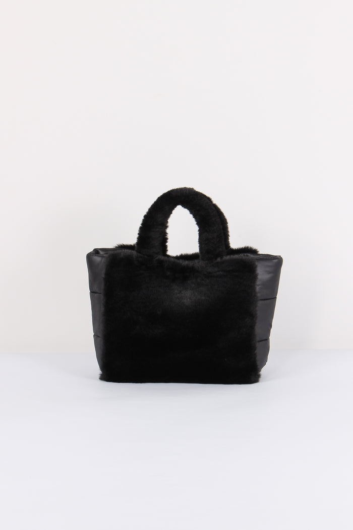 Shopping Ecopelliccia Nero-3