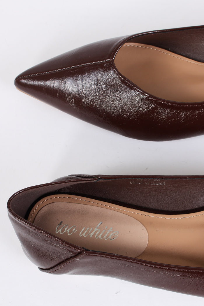 Ballerina Lucida Punta Brown-8