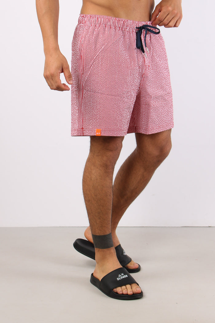 Costume Pantalone Riga Rosso/bianco-5
