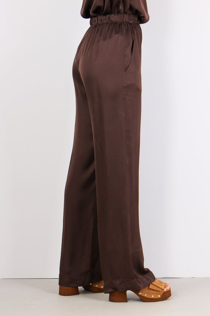 Pantalone Palazzo Effetto Raso Moro-6
