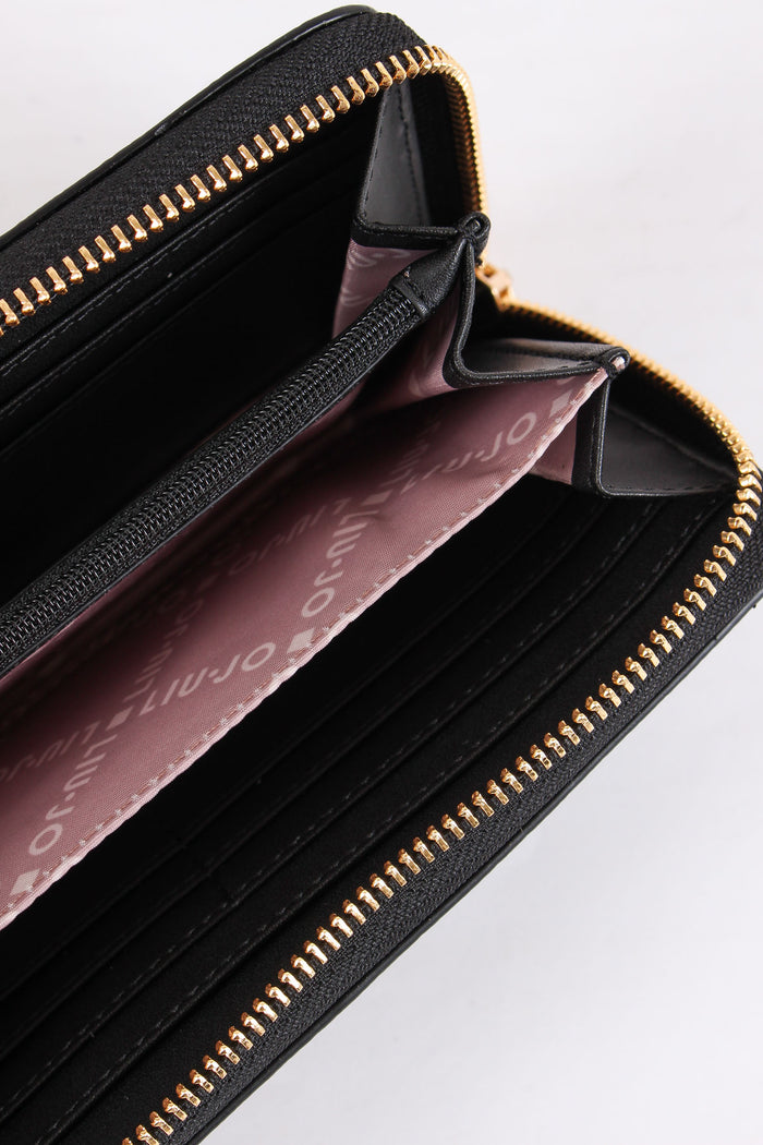Portafoglio Zip Around Nero-6