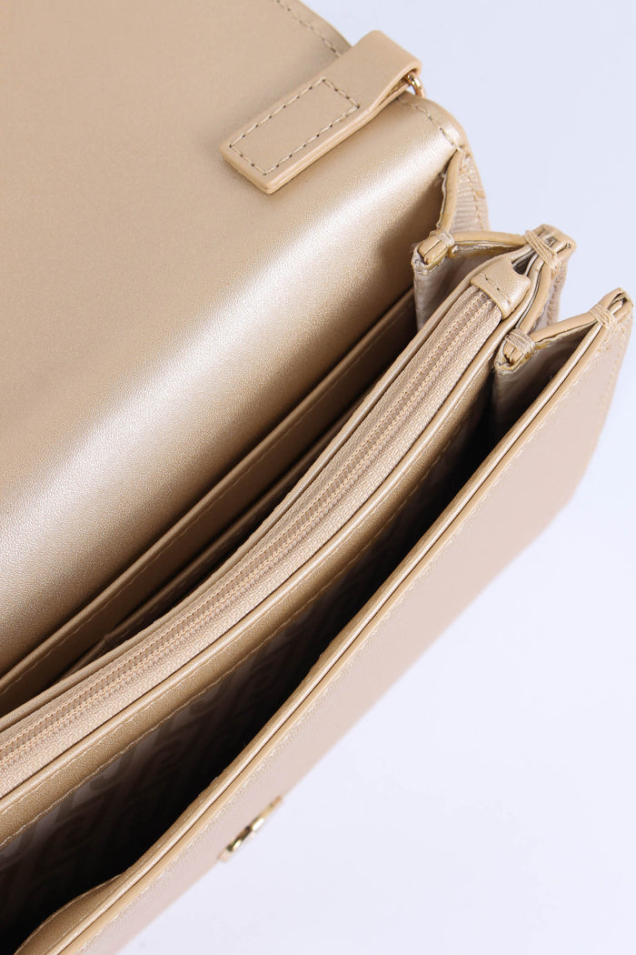Busta Piatta Tracolla Light Gold-7