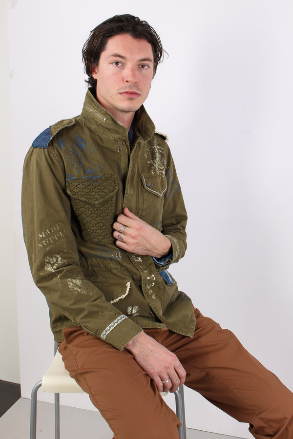 Field Jacket Ricamo Impunture Duna-2