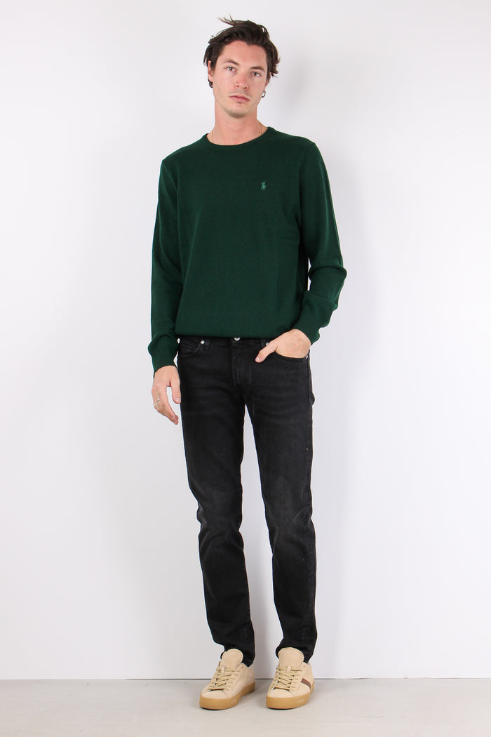 Maglia Girocollo Lambswool Moss Agate-3