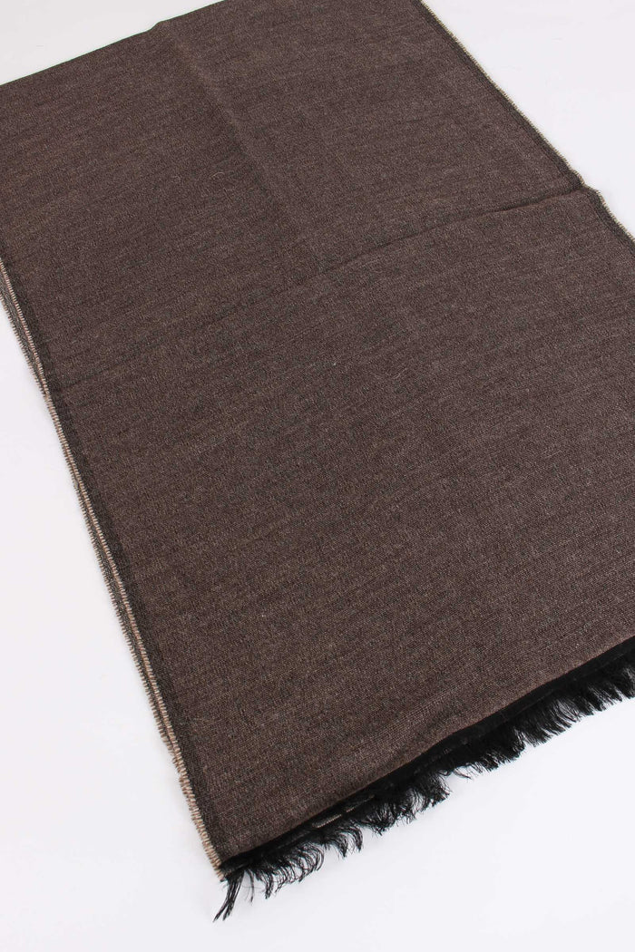 Sciarpa Double Castagno/beige-5