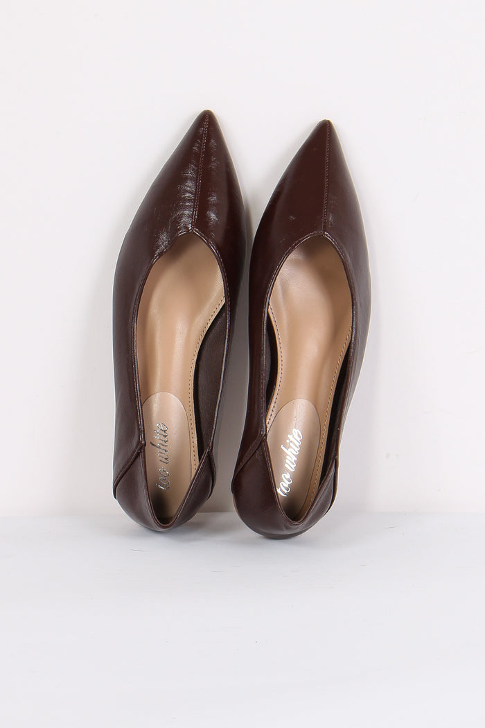 Ballerina Lucida Punta Brown-6