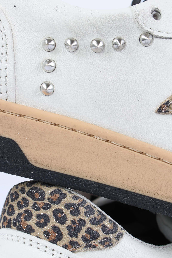 Sneakers Week Animalier Borchie Bianco/leopard-7